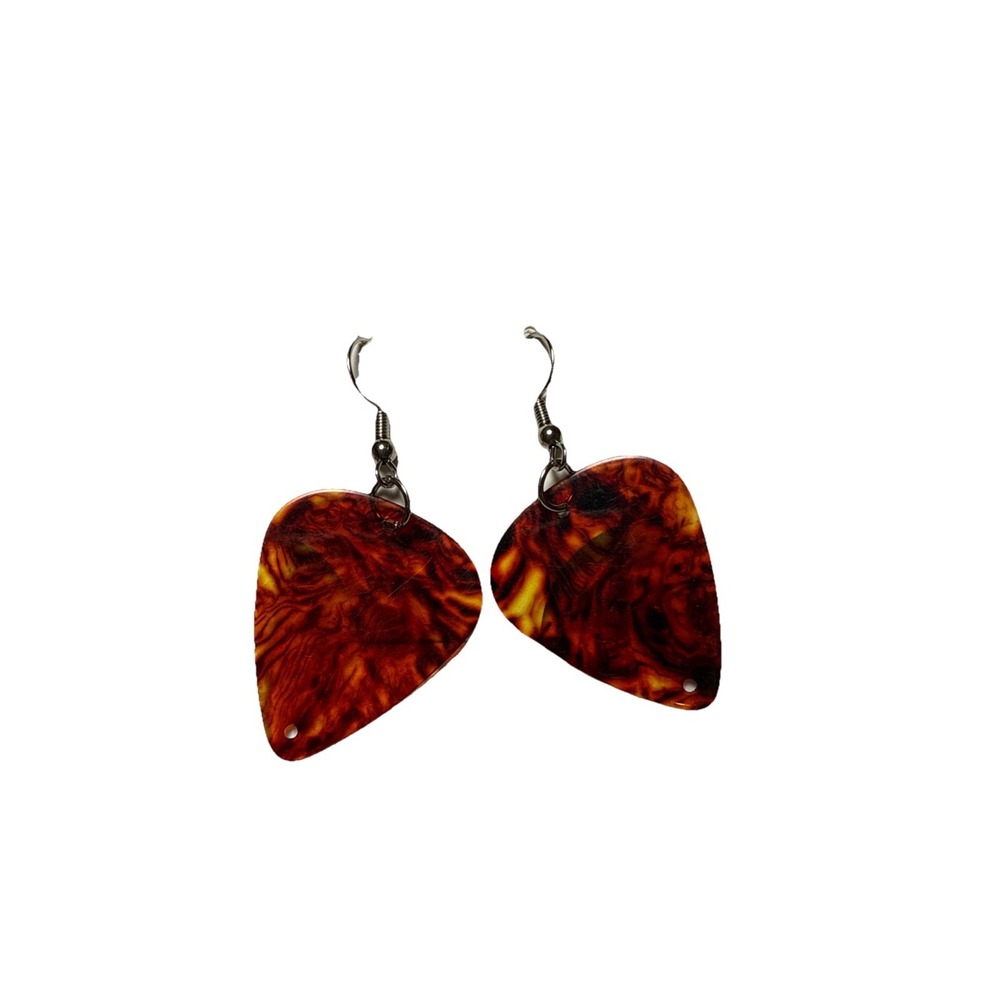 New‎ Guitar Pick handmade earrings with backing Dangle
